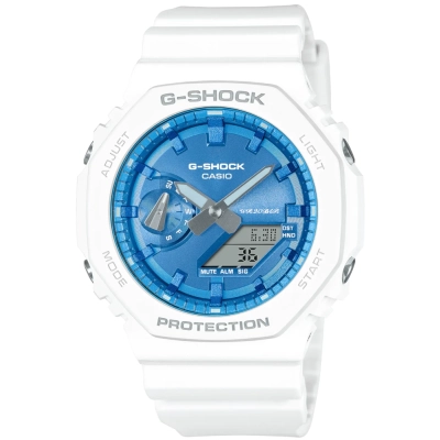 Biały męski zegarek Casio G-SHOCK GA-2100WS-7AER